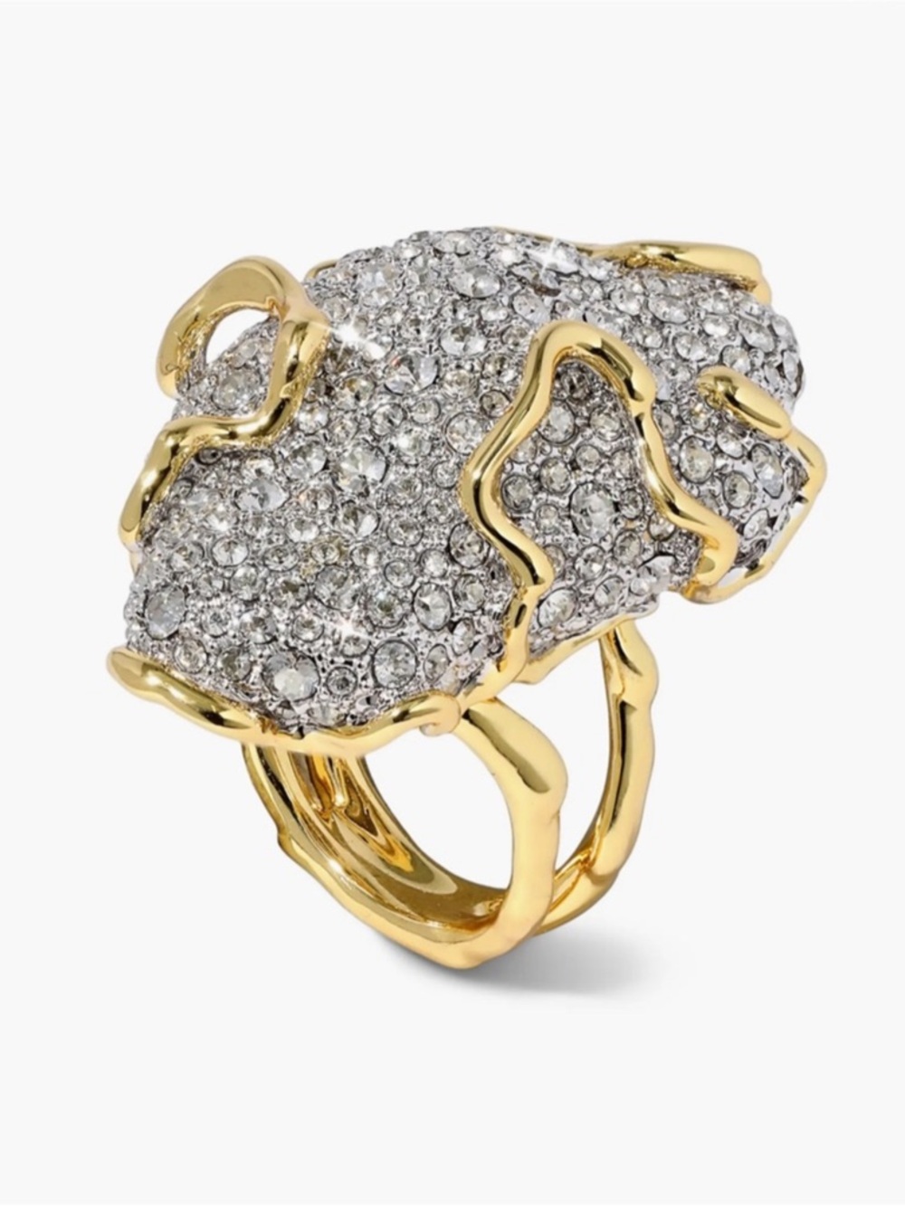 Alexis Bittar Solanales Large Crystal Pavé Geode Ring